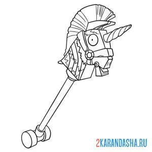 Раскраска кирка радужная долбилка