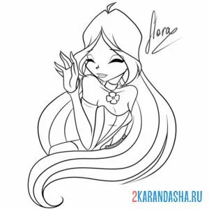 Раскраска флора стесняется