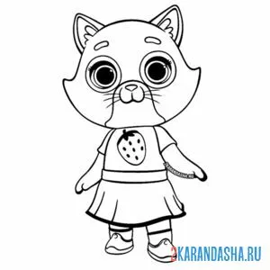 Раскраска буся нарядная