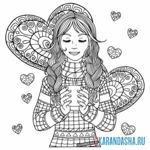 Раскраска минута счастья