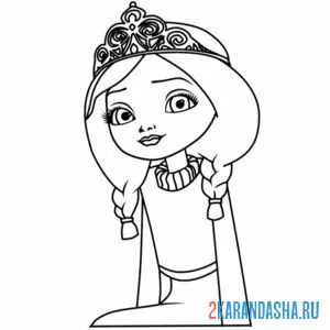 Раскраска елена прекрасная царевна