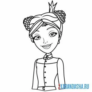 Раскраска царевна несмеяна дарья