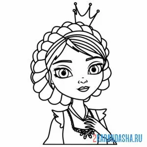 Раскраска василиса царевна лягушка