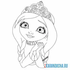Раскраска царевна елена прекрасная