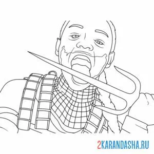 Раскраска вот такой мортал комбат