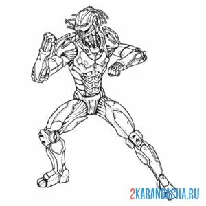 Раскраска кабал из мортал комбат
