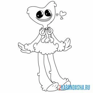 Раскраска кисси мисси хагги вагги любовь