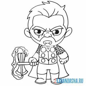 Раскраска тор война бесконечности
