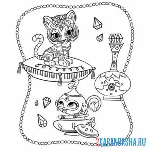 Раскраска тала и нахал вместе