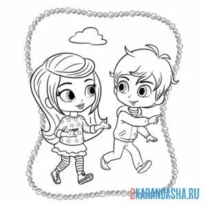 Раскраска лия и зак