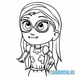 Раскраска амайя девочка