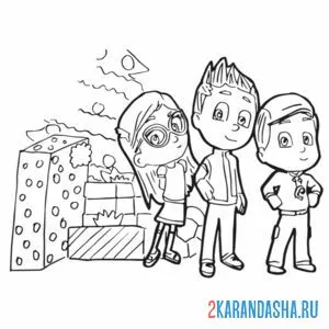 Раскраска герои в масках обычные люди