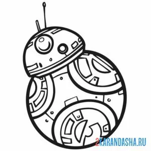 Раскраска bb-8 дроид
