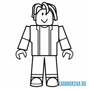Раскраска человек волосы с беконом