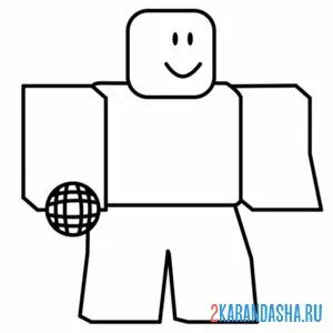 Раскраска fnf простой персонаж