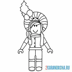 Раскраска аватар девочка
