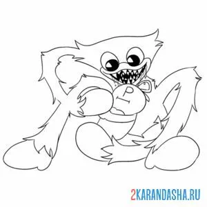 Раскраска хагги вагги занят