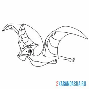 Раскраска тапейара динозавр