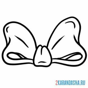 Раскраска необычный бант