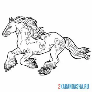 скачет конь