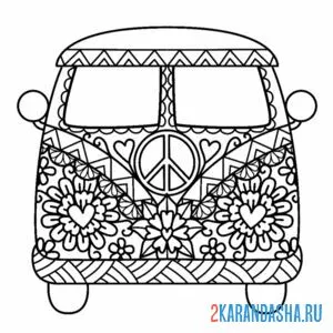 хиппи-автобус