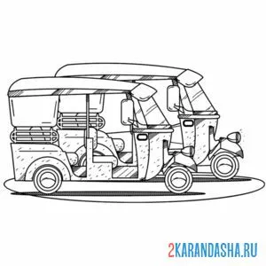Раскраска тук-туки