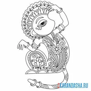 Раскраска буддизм