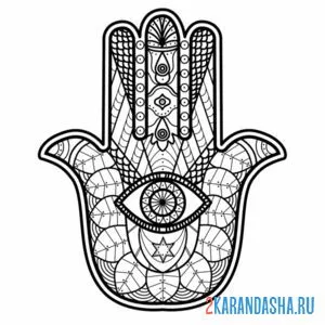 Раскраска индийские мотивы