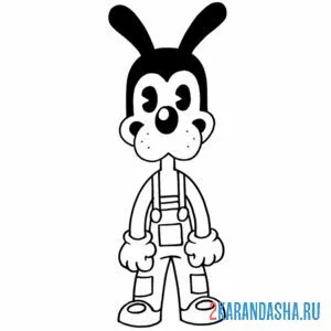 Раскраска волк борис