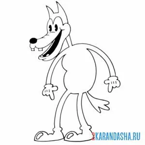 Раскраска борис волк