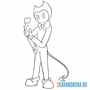 Раскраска бенди большой