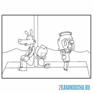 Раскраска кадр мультика