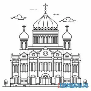 Раскраска россия санкт-петербург