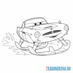 Раскраска финн макмисл на воде