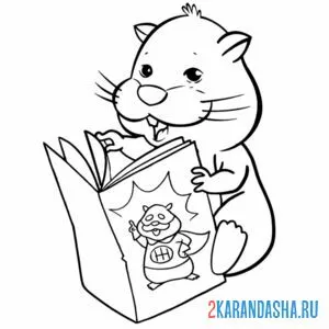 Раскраска хомяк и комикс