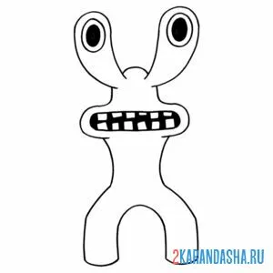 Раскраска rainbow friends roblox