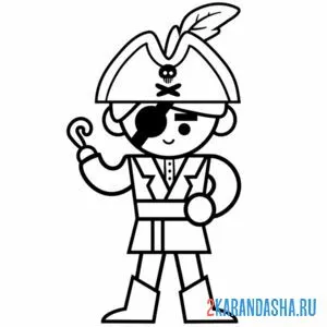 Раскраска лего пират