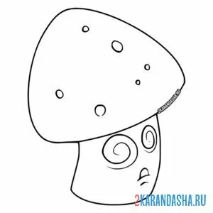Раскраска гипно-гриб