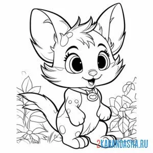 Раскраска котенок