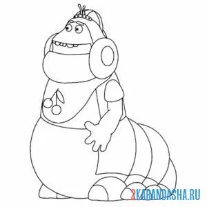 Раскраска пупсень из лунтика