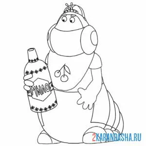 Раскраска вупсень с мылом