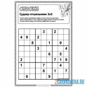 Раскраска судоку-отшельники
