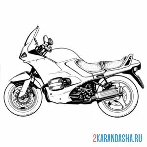Раскраска очень быстрый мотоцикл