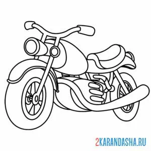 Раскраска мотоцикл