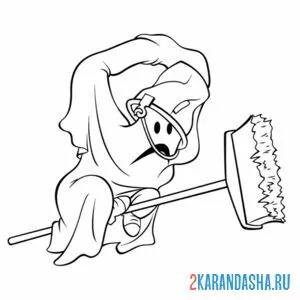 Раскраска карлсон привидение