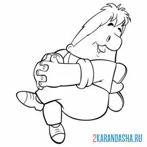 Раскраска карлсон с пропеллером