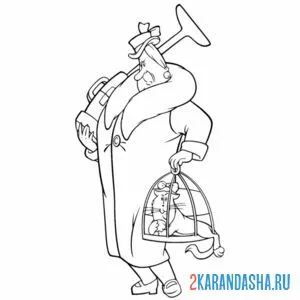 Раскраска фрекен бок
