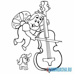 Раскраска карлсон играет