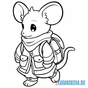 мышь в одежде