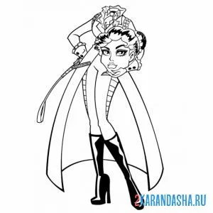 Раскраска монстр хай директриса бладгуд